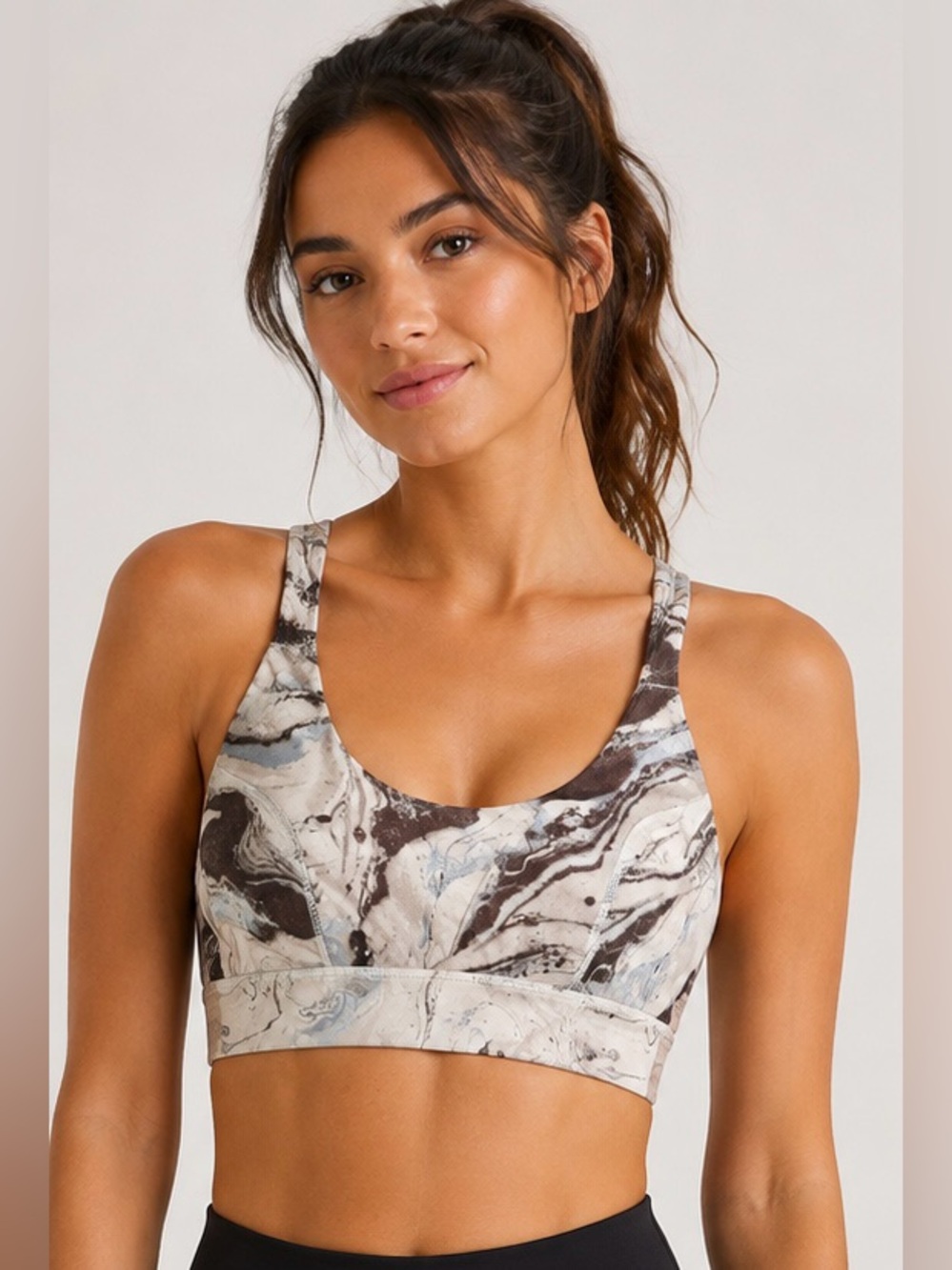 💙 ARDENE Marble Print Sports Bra - size M